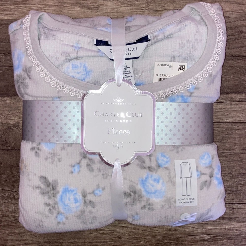 Charter Club Fleece Pajamas Set